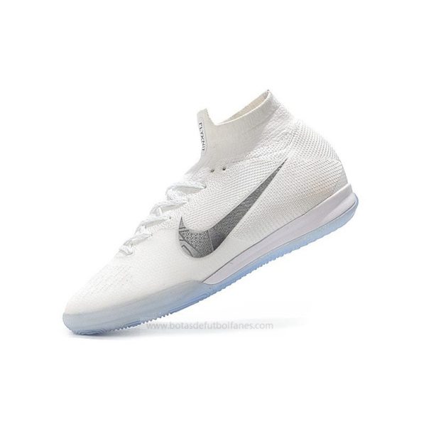 Nike Mercurial SuperflyX VI Elite IC para Mujer Blanco Gris